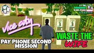 SECOND MISSION OF PAY PHONE MISSION| WASTE THE WIFE | GTA VICE CITY 💥💥💥