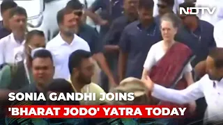 Sonia Gandhi Joins Congress's 'Bharat Jodo Yatra', Rahul Gandhi With Her