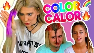 ¿COLOR DE PELO QUE CAMBIA CON EL CALOR? A Prueba | con Dalas y Ariann