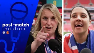 'I Love You & This Is For You' - Emma Hayes & Sam Kerr - FA Cup Final Post Match | Chelsea v Man Utd