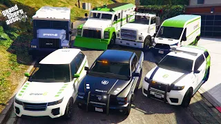 Grand Theft Auto 5 - Stealing SECRET MONEY TRUCKS With Franklin! | (Real Life Cars #18)