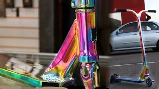 COMPLETE OIL SLICK CUSTOM SCOOTER BUILD!