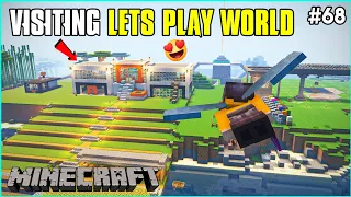 Visiting Lets Play World | Minecraft Lets Play Series | In Telugu | #68 | THE COSMIC BOY