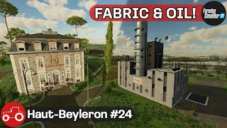 Buying The Spinnery & Building An Oil Mill - Haut-Beyleron #24 FS22 Timelapse