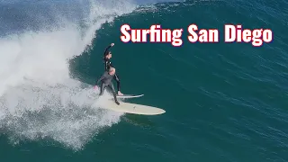 Surfing San Diego #dronevideo