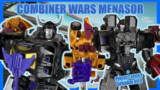 COMBINER WARS MENASOR + PERFECT EFFECT UPGRADE KITS - Transformers Combiner Wars Menasor Toy Review
