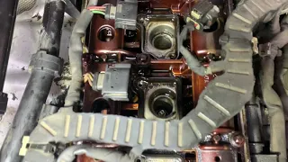 Mercedes Benz w204 how to change engine valve gasket замена прокладки клапанной крышки течь масла