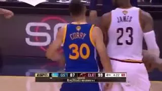 Stephen Curry Fouls Out And Throws Mouthguard At Fan in Game 6 of NBA Finals - June 16, 2016