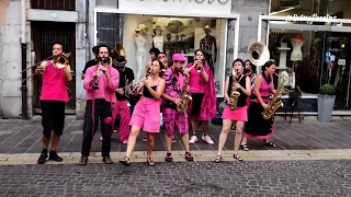 Music Band Plays; Alice Merton-'No roots' @Fete de Music France/Music Fest Night Grenoble/Brass band