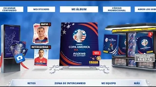 estamos con el álbum digital de la colección de panini copa América 2024