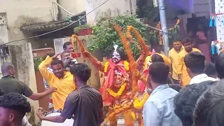 potharajulu dance at Sanath Nagar bonalu // Sanath nagar bonalu 2022 // Youth
