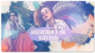 Watercolor & Ink Slideshow After Effects Template | Copied content Templates