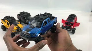 Металлическая машинка Mini Auto 1:32 «Ford F-150 Raptor Off-Road» 32129, инерционная, свет и звук