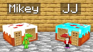 Mikey Poor vs JJ Rich HOUSE INSIDE CAKE Survival Battle in Minecraft (Maizen)