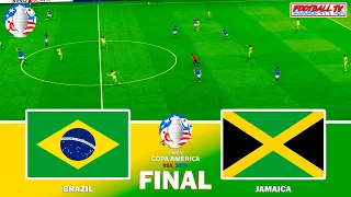 BRAZIL vs JAMAICA - Final COPA AMERICA 2024 | Full Match All Goals | eFootball PES Gameplay