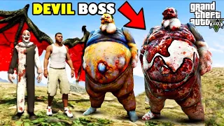 GTA 5 FRANKLIN and SERBIAN DANCING LADY Fight DEVIL BOSS in GTA 5 | SHINCHAN and CHOP