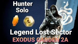 Legend Lost Sector Exodus Garden 2A - Destiny 2 Beyond Light (Solo Hunter)