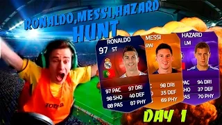 RONALDO , MESSI, HAZARD HUNT | FIFA 15 | ( Day 1 )