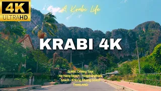 4K Krabi Drive | Ao Nang to Khlong Muang Beach | Thailand | No Talking | 60 FPS