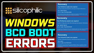 How to Fix Windows BCD Boot Erros 0xc0000098/0xc000000f/0xc0000034 [100% SOLVED]
