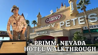 Walking Primm Valley's Whiskey Pete's Resort & Casino located in Primm, Nevada outside Las Vegas