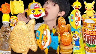 ASMR ICE CREAM PORORO JELLY RECIPE PARTY 직접 만든 다양한 뽀로로 꿀젤리 먹방 DESSERTS MUKBANG EATING SOUNDS 咀嚼音