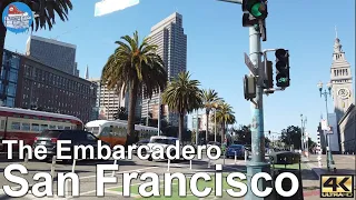 🇺🇸 SAN FRANCISCO 4k Walking Tour | The Embarcadero - Ferry Building to Fishermans Wharf