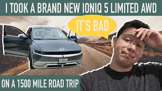 I Took A Brand New Ioniq 5 Limited AWD On A 1500 Mile Road Trip. EVS ARE BAD?