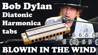 Blowin in the wind - Diatonic Harmonica tabs key of C