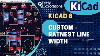KiCad 8: PCB editor ratsnest custom line width