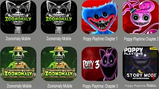 Poppy Playtime Chapter 3 Roblox,Poppy Playtime 3 Mobile,Poppy Playtime Chapter 2,Zoonomaly Mobile