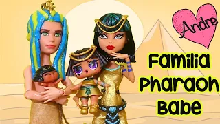 La familia LOL Pharaoh Babe encuentra un tesoro | Muñecas y juguetes con Andre para niñas y niños