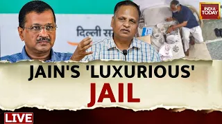 Watch Live: Second Video Exposes Satyendar Jain's Lavish Stay In Tihar Jail