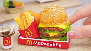 AMAZING Miniature McDonald Big Mac Recipe | Yummy Tiny Fast Food Ideas | Miniature Cooking