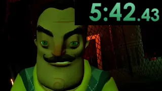 Hello neighbor speedrun | 10 minutes