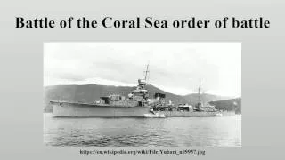 Battle of the Coral Sea order of battle