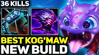 RANK 1 BEST KOG'MAW IN THE WORLD NEW BUILD GAMEPLAY! | Season 14 League of Legends