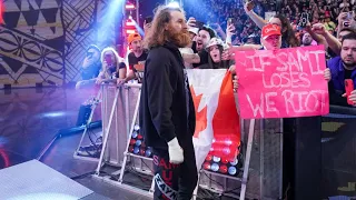 Sami Zayn Entrance At WWE Elimination Chamber 2023 In Montreal, Quebec, Canada