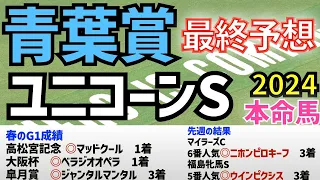 【青葉賞2024】【ユニコーンステークス2024】最終予想　シュガークン、ムルソーは強い！でも！人気薄のこの馬を本命としたい！　【競馬予想】