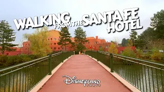 Walking from Disneys Santa Fe Hotel to Disneyland Paris January 2024