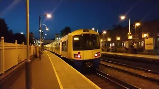 British Rail Class 378 #38103 leaving + Class 377 #70703 arriving at West Brompton