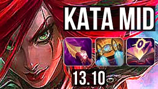 KATARINA vs EKKO (MID) | 3.6M mastery, 19/2/4, Legendary, 600+ games | KR Grandmaster | 13.10