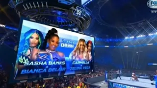 Sasha Banks & Bianca Belair vs Carmella & Zelina Vega - WWE Smackdown 30/07/21 en Español