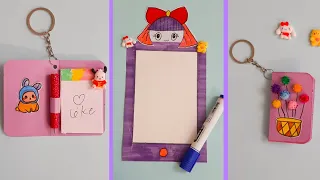 paper craft for school/ DIY keychain/mini whiteboard/ school hacks/DIY crafts