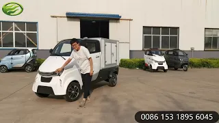 J2-P food van 4 wheels electric delivery vehicle introduction