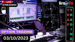 Live Nifty & Banknifty | 03-10-2023 | Option Trading | Live Market Predication |  @growonacademy ​