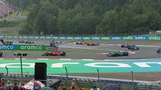 Formula 1 Austria 2023 - Sprintrace first few laps from T3 grandstand