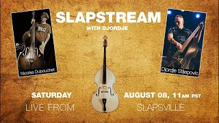 Swing and Blues Slap Bass w/ NICOLAS DUBOUCHET - Slapstream with Djordje #9