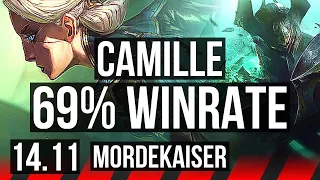 CAMILLE vs MORDEKAISER (TOP) | 69% winrate, 44k DMG | EUW Grandmaster | 14.11