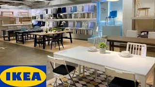 IKEA KITCHEN DINING ROOM TABLES CHAIRS ARMCHAIRS FURNITURE SHOP WITH ME SHOPPING STORE WALK THROUGH